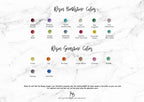18K Rose Resin Birthstone Colour Ashes Ear Stud