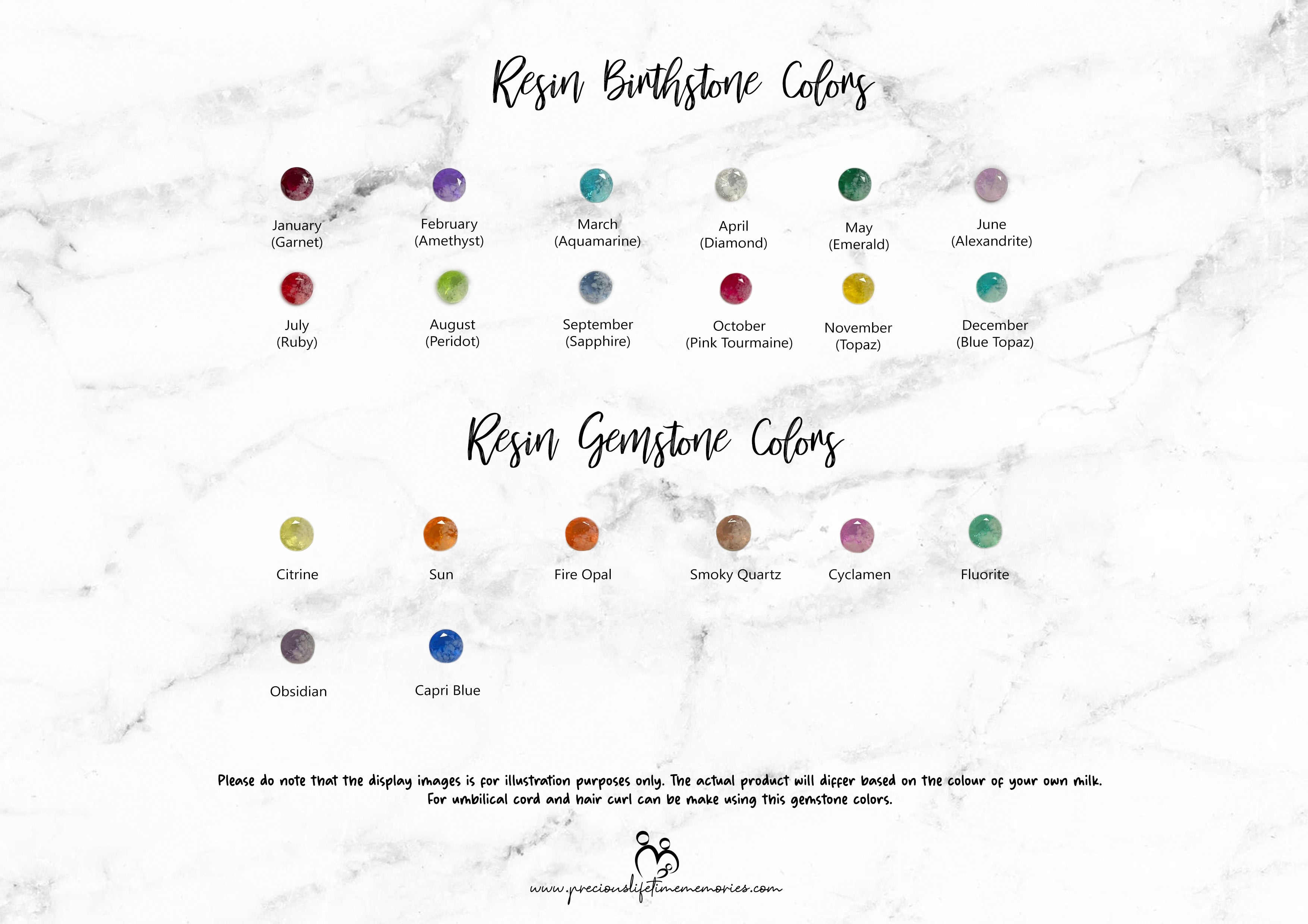 18K Rose Resin Birthstone Colour Breastmilk Ear Stud