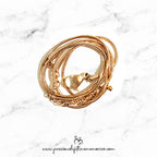 Snake Bone Necklace Rose Gold