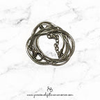 Snake Bone Necklace Silver