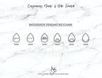 Cremation Ashes Fairy Dust Waterdrop Pendant