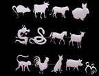 Chinese Zodiac Breastmilk Gems PM Flakes Glass Locket
