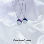 Crescent Foil Breastmilk And Hair Curl Pendant (18mm)